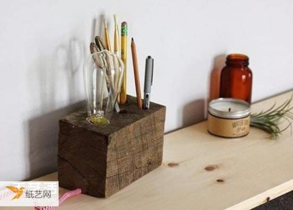 How to make your own personalized log desk lamp using wood