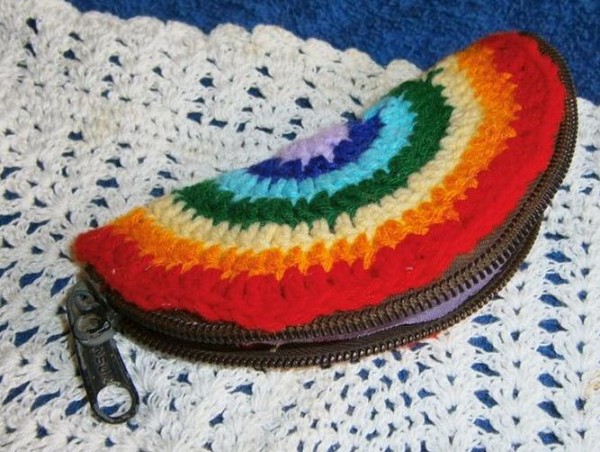 Crochet Rainbow Coin Purse Making Tutorial