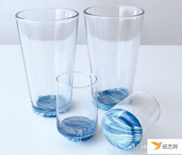 Use nail polish to create a unique and beautiful water cup