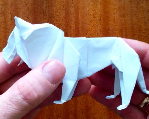 How to fold a lion? Video tutorial for handmade origami lion