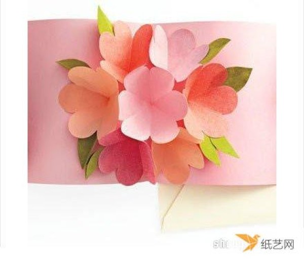 How to make flower petal greeting cards using hand-cut paper