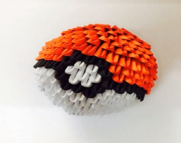 Origami triangle pokeball handmade tutorial