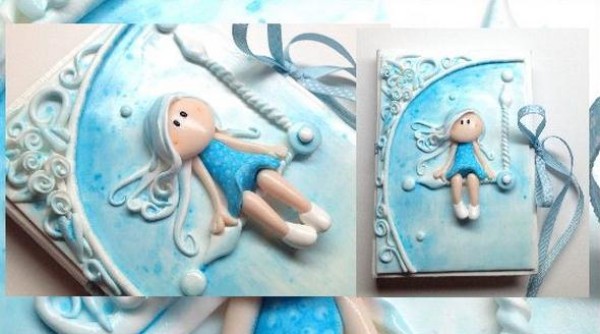 Super beautiful ultra-light clay making book cover tutorial