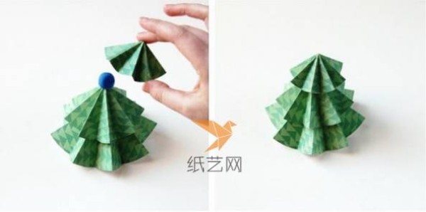 Cute Origami Christmas Tree and Origami Star Making Tutorial