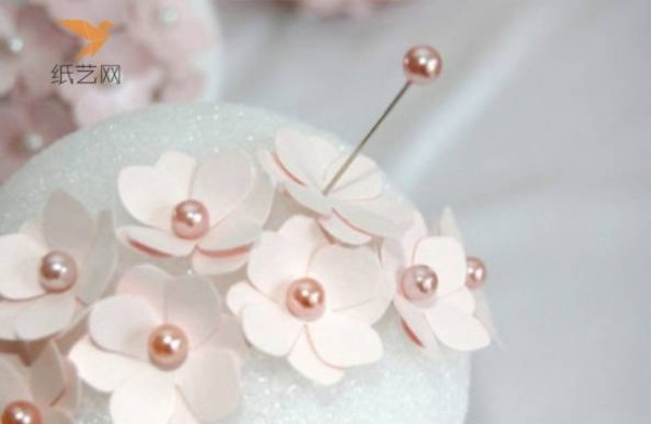 Paper art tutorial Elegant and romantic pink paper flower ball making tutorial