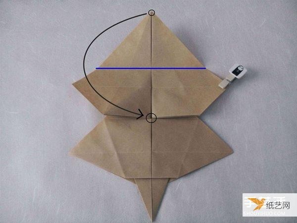 Tutorial on how to fold a very complicated standing three-dimensional paper rabbit