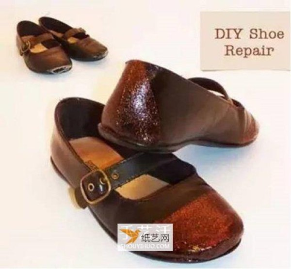 Steps to renovate old baby shoes