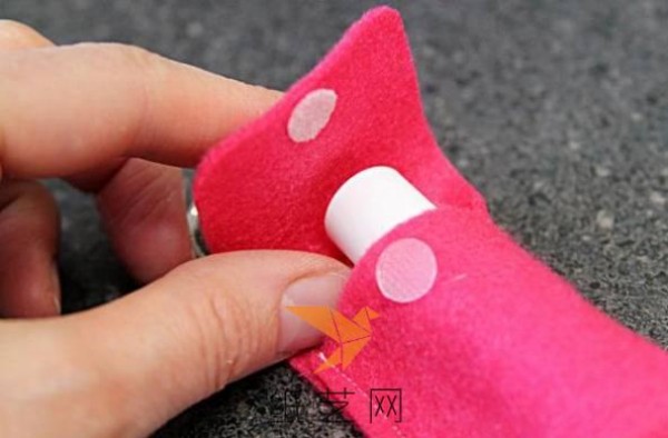 Cute non-woven key chain bag making tutorial