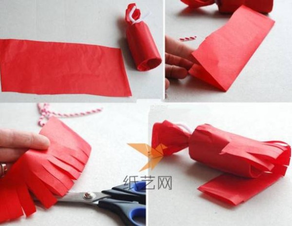 Small decoration tutorial made from waste toilet paper tubes