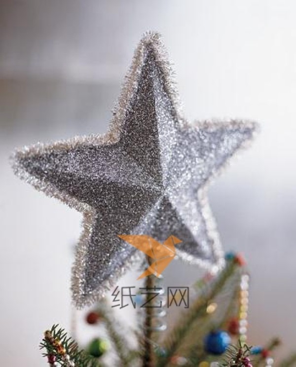 Tutorial on how to make shiny stars on top of Christmas tree