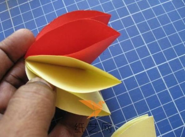 Simple childrens handmade paper flower making tutorial for Teachers Day