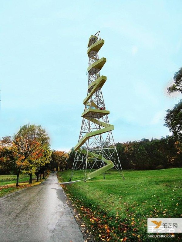 The second spring of abandoned electricity towers has been transformed into park observation decks