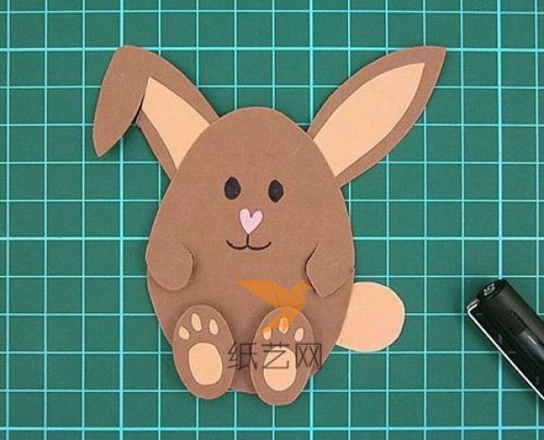 Tutorial on how to hand-make cute three-dimensional bunny greeting cards