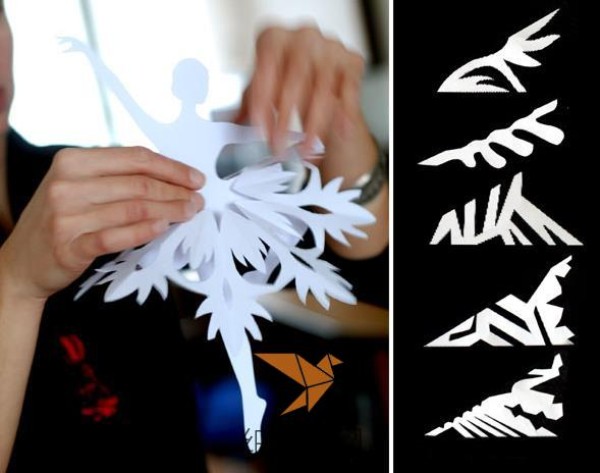 Delicate paper-cut ballerina girl paper-cut tutorial