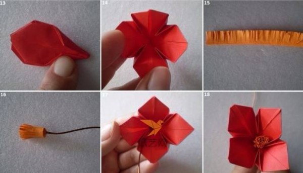 Simple origami tutorial for origami flowers and origami flower pots