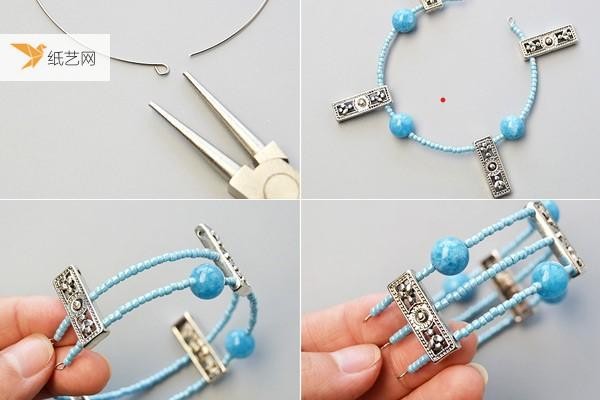 Beautiful, Roman style multi-layered bracelet tutorial