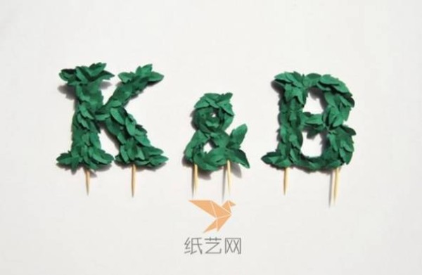 Letter Paper Flowers DIY Cake Decoration