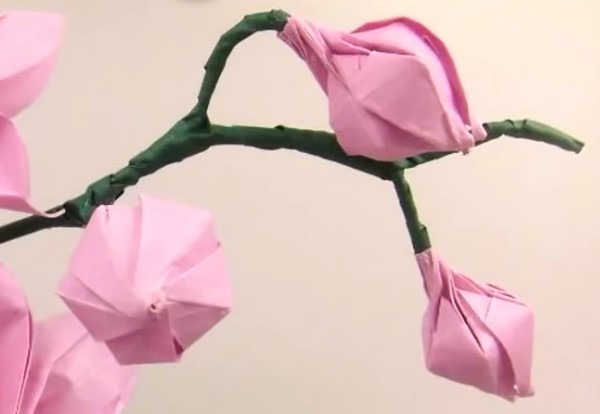 Origami flower bud manual origami video tutorial