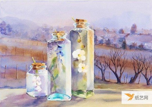 Appreciation of pictures of Delphine Poussots beautiful watercolor paintings