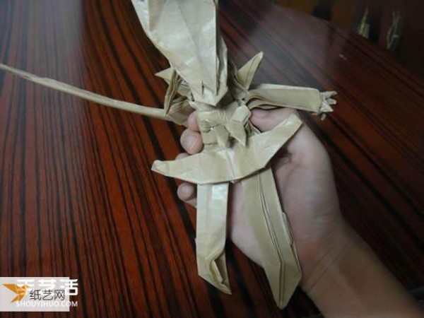 Origami tutorial for Shakugan anime character Shana