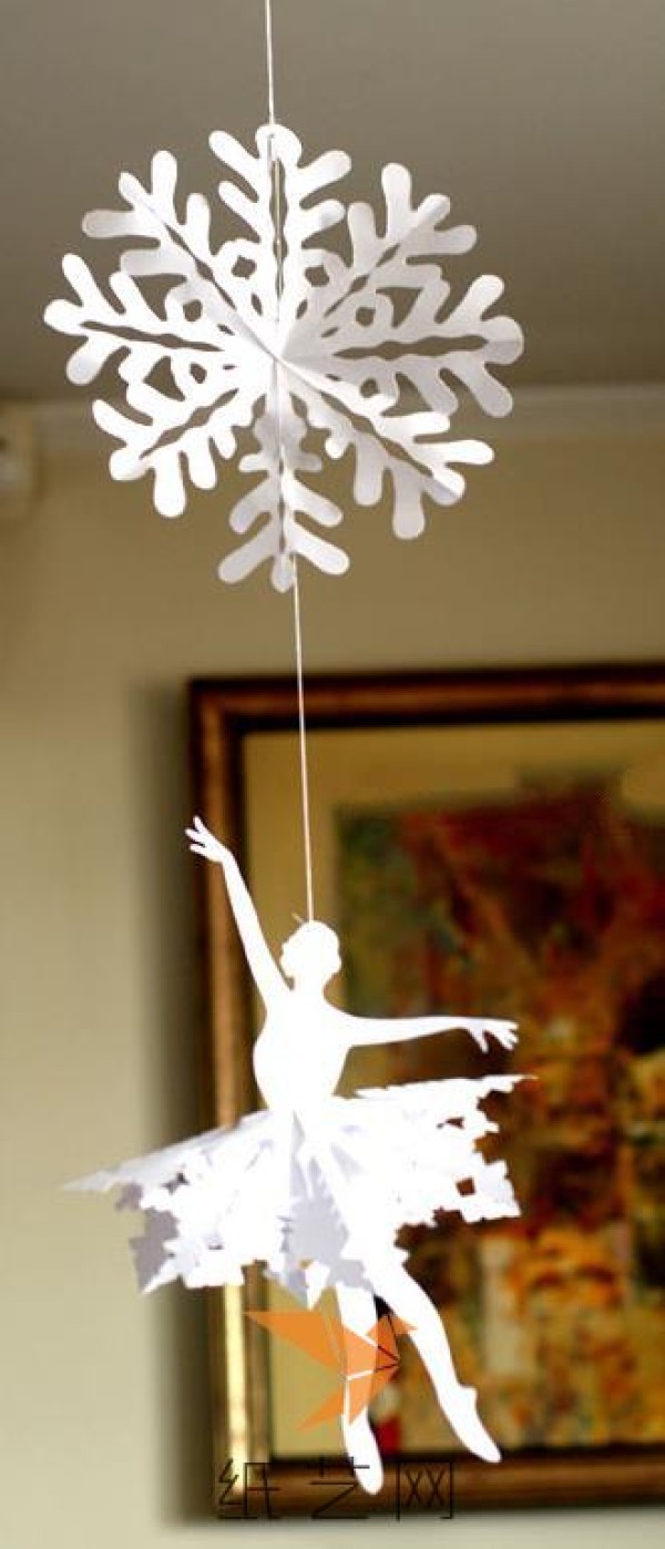 Delicate paper-cut ballerina girl paper-cut tutorial