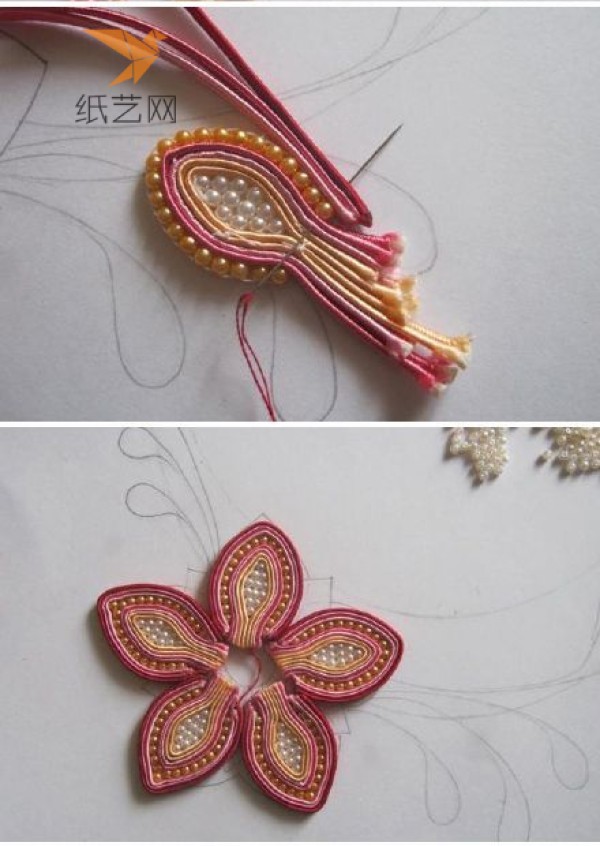 Beading Tutorial Qianqiu Sui Beaded Necklace Ribbon Making Tutorial