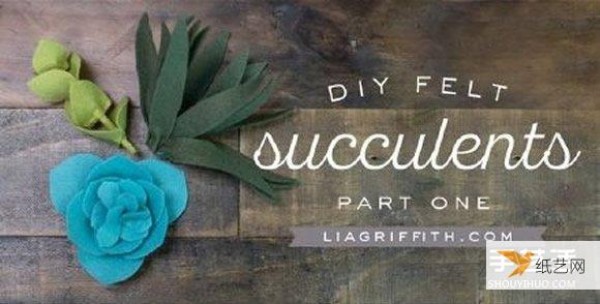 Tutorial on how to make succulents using felt cloth