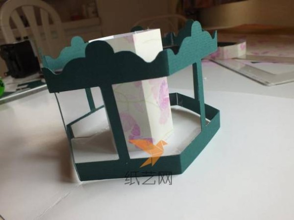 Romantic carousel three-dimensional greeting card Christmas card making tutorial