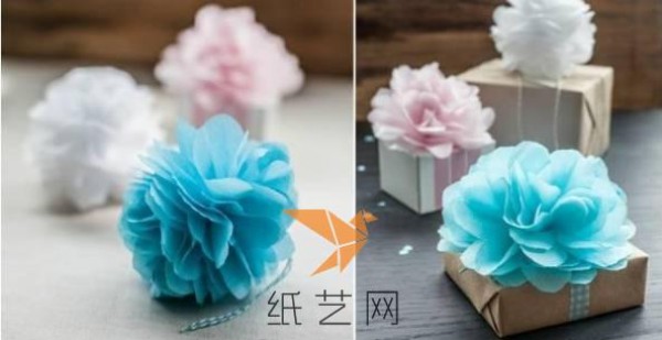 Beautiful paper flower Christmas gift decoration tutorial