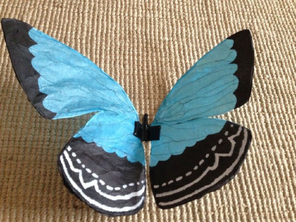 take off! Make beautiful butterfly wings and fly! Paper craft butterfly wings tutorial!