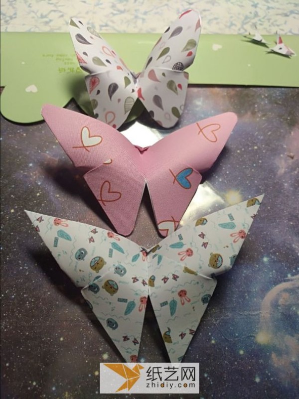 Teach you step by step how to make a three-dimensional origami butterfly