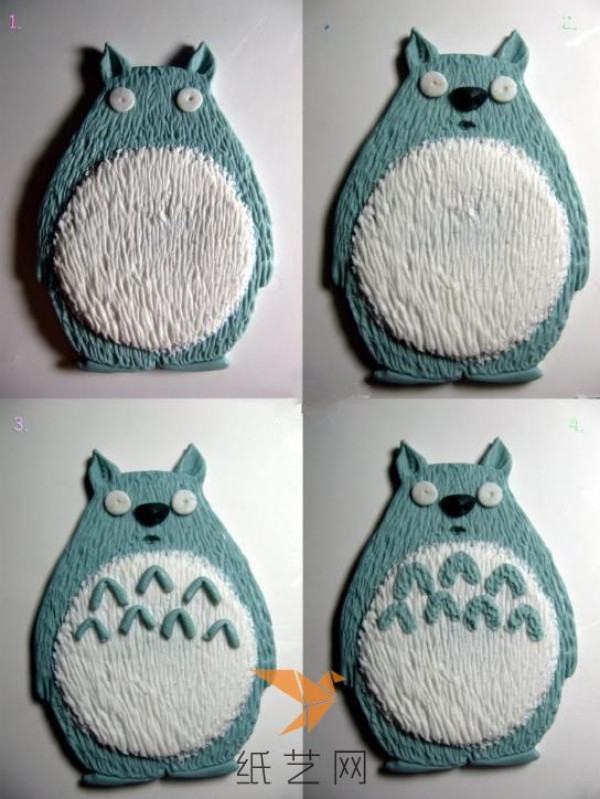 Tutorial on making cute Totoro as a New Year gift