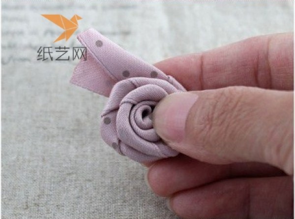 Fabric Tutorial Pretty Fabric Rose Decorative Hair Band DIY Making Tutorial