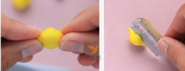 Cute lemon ring making tutorial made from clay