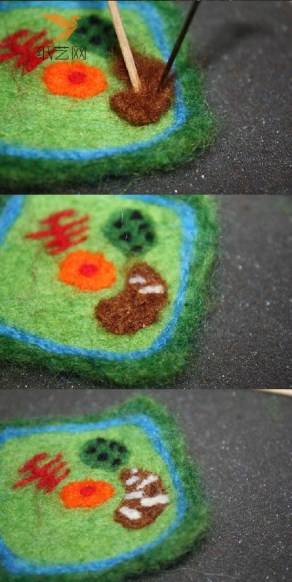 Embroidery felt wool felt DIY production tutorial