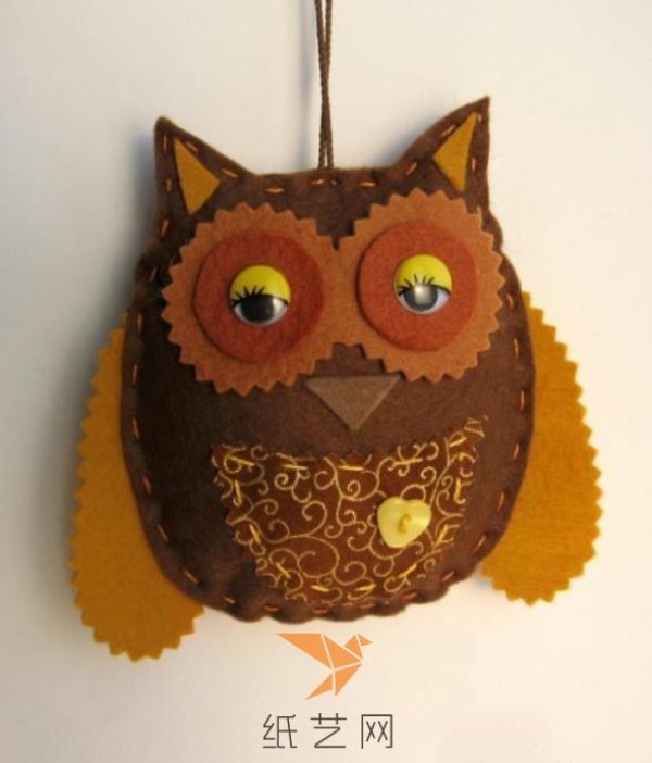 Christmas gift fabric owl making tutorial