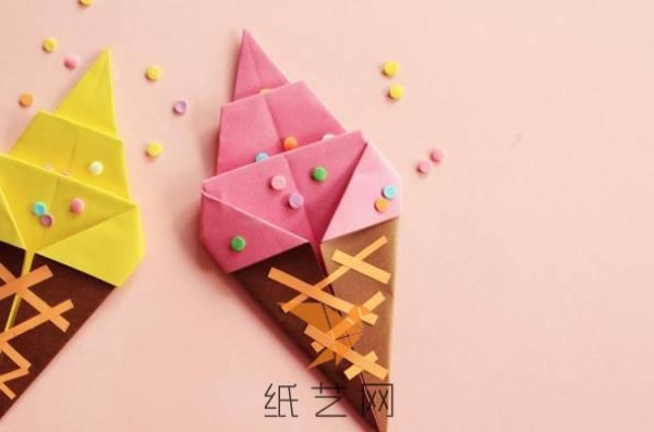 Tempting Origami Ice Cream Making Tutorial