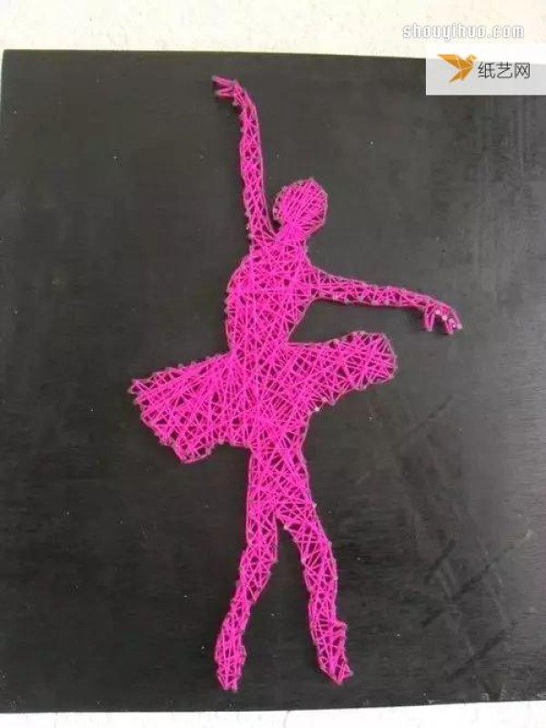 Use nails and thread to create personalized String Art decorative paintings