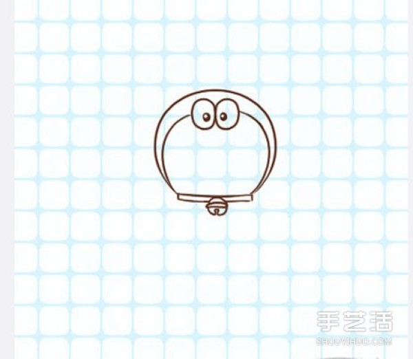 Colorful Doraemon simple drawing pictures with step-by-step illustrations