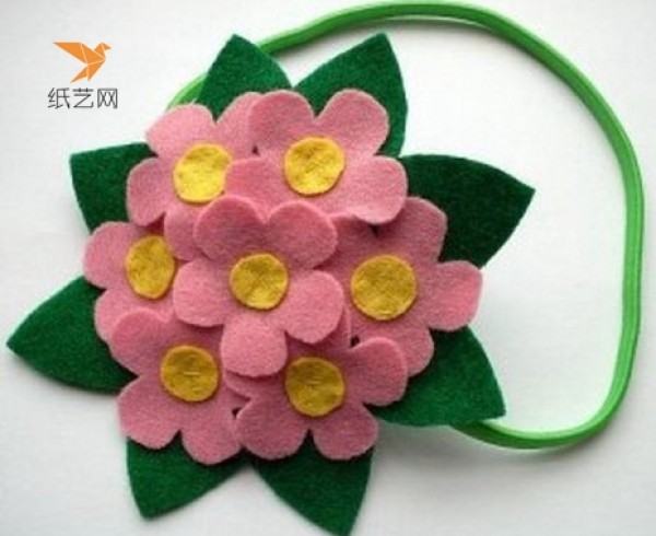 Handmade tutorial for non-woven handmade creative fabric decoration flowers