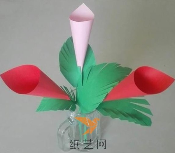 Tutorial on how to make handmade paper flowers and New Year decorations for children