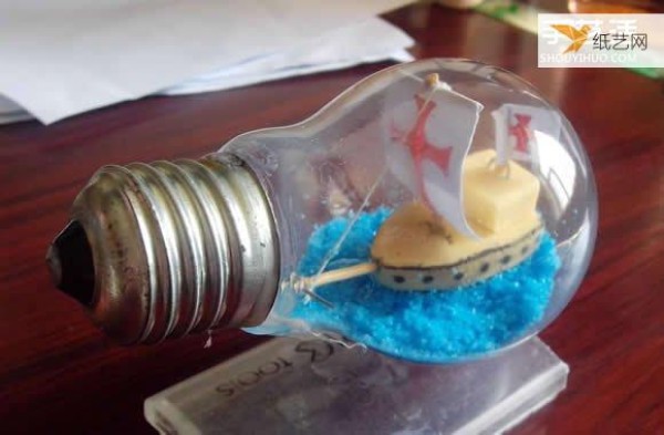 A super simple idea - a small world pirate ship synthesis tutorial in a light bulb