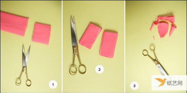 Tutorial on making beautiful headbands using crepe paper folding