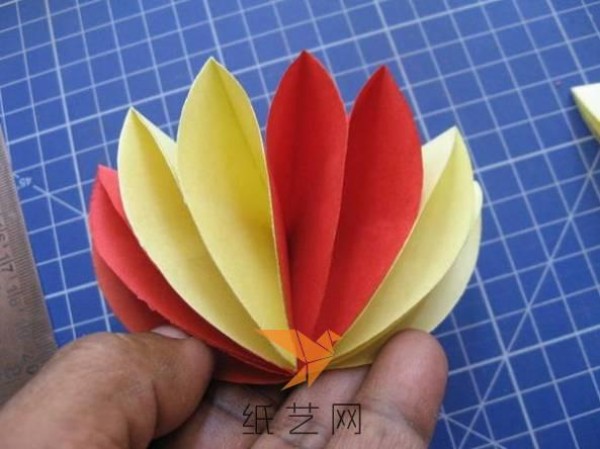 Simple childrens handmade paper flower making tutorial for Teachers Day