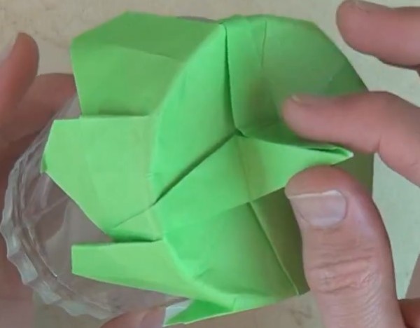 Handmade origami cup lid—life creative simple handmade origami tutorial