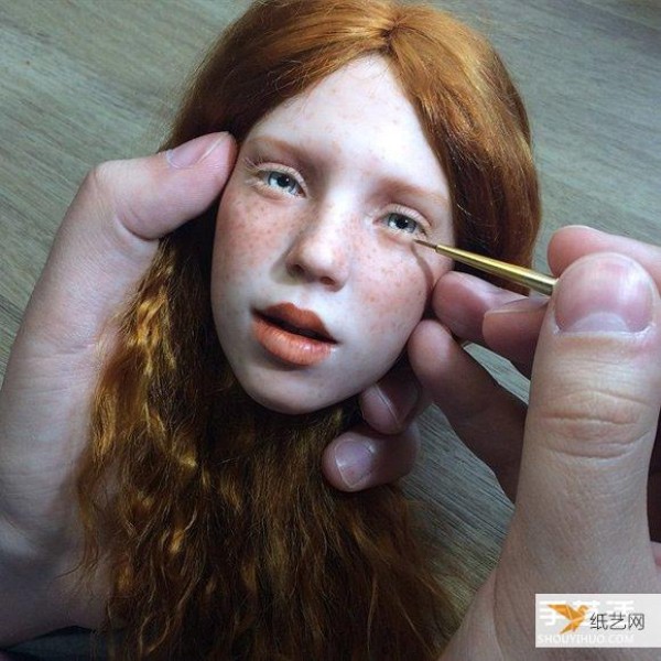 A horrifyingly realistic handmade doll depicts your inner fear of dolls