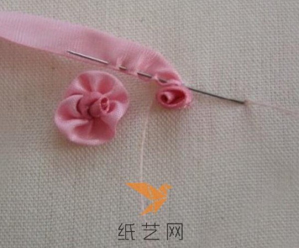 Ribbon embroidery plum blossom embroidery tutorial fabric art tutorial