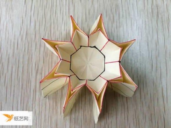 Illustrated tutorial on folding method of beautiful babaihua