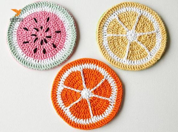 How to make a crochet fruit potholder