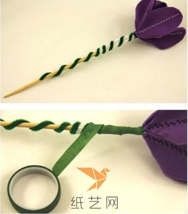 Beautiful non-woven lily making tutorial